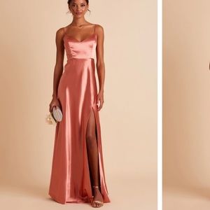 Birdy Grey Jay Satin Dress Terracotta